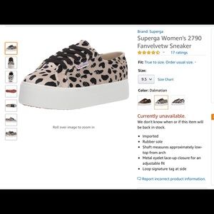 SuperGa Dalmatian Platform Sneakers